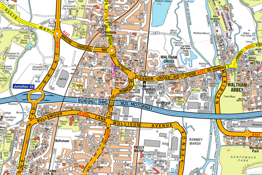 TOPO NEW MCQs MWAY JNCT 5 - Waltham Abbey