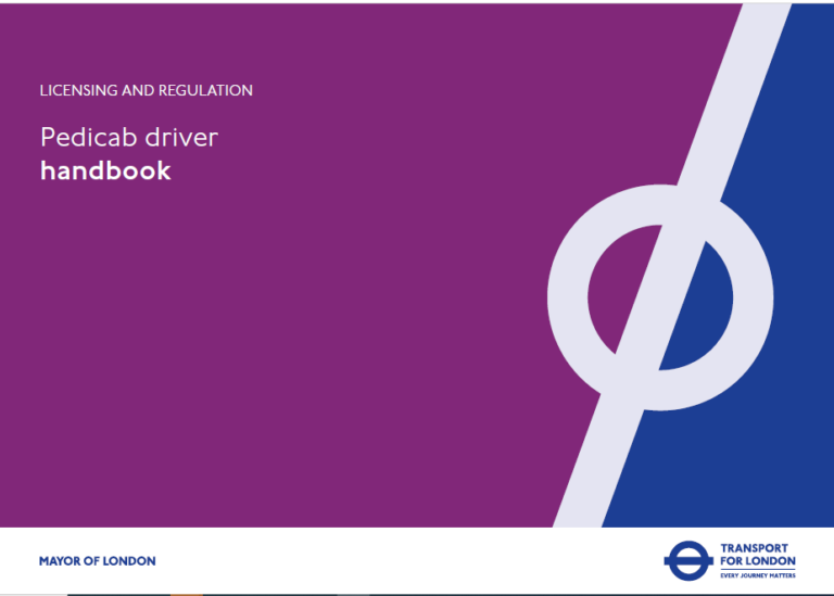Pedicab Driver Handbook – Latest Version Download