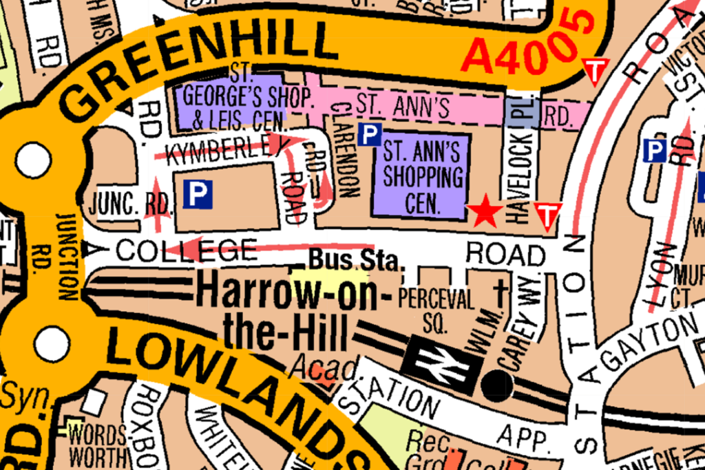 TOPO NEW MCQs POIs 8 - Bus Station - Harrow